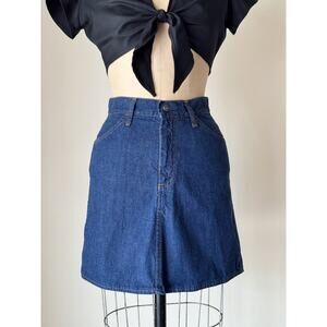 Vintage 1970s Levi’s Big E Denim Mini Skirt